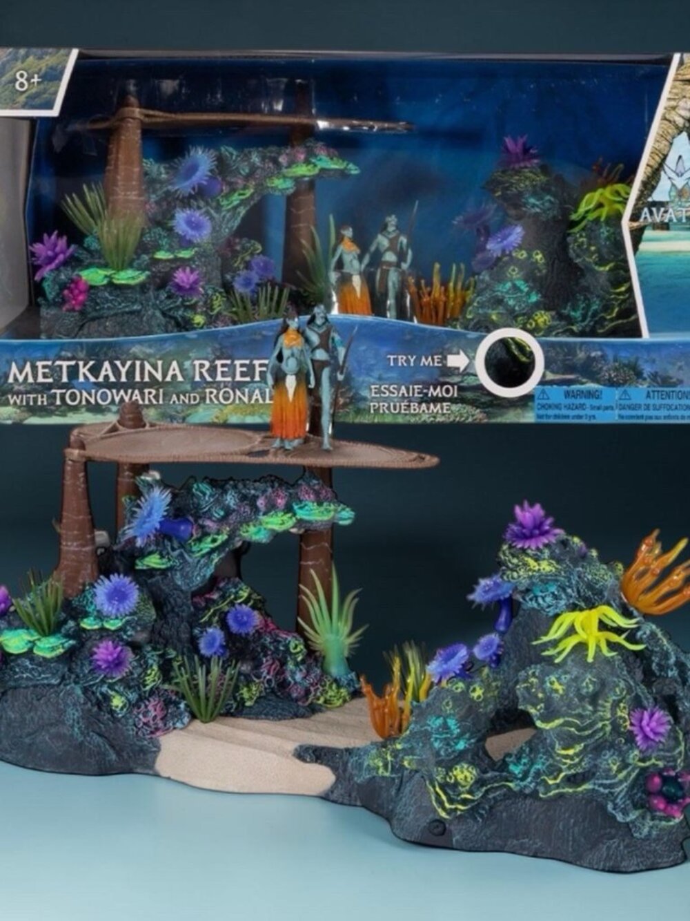 Avatar World of Pandora: Metkayina Reef with Tonowari and Ronal Figures NIB